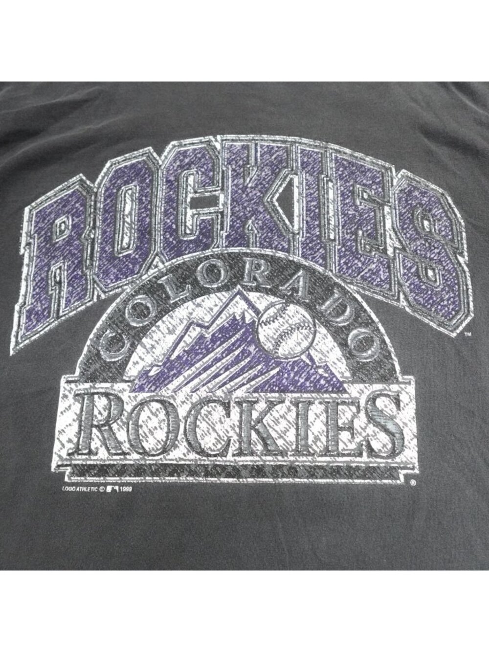 Vintage Colorado Rockies Shirt Medium Gray 1999 Logo 7